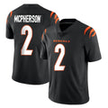 C.Bengals #2 Evan McPherson Player Black Vapor Untouchable Limited Home Game Edoa Stitched Jerseys
