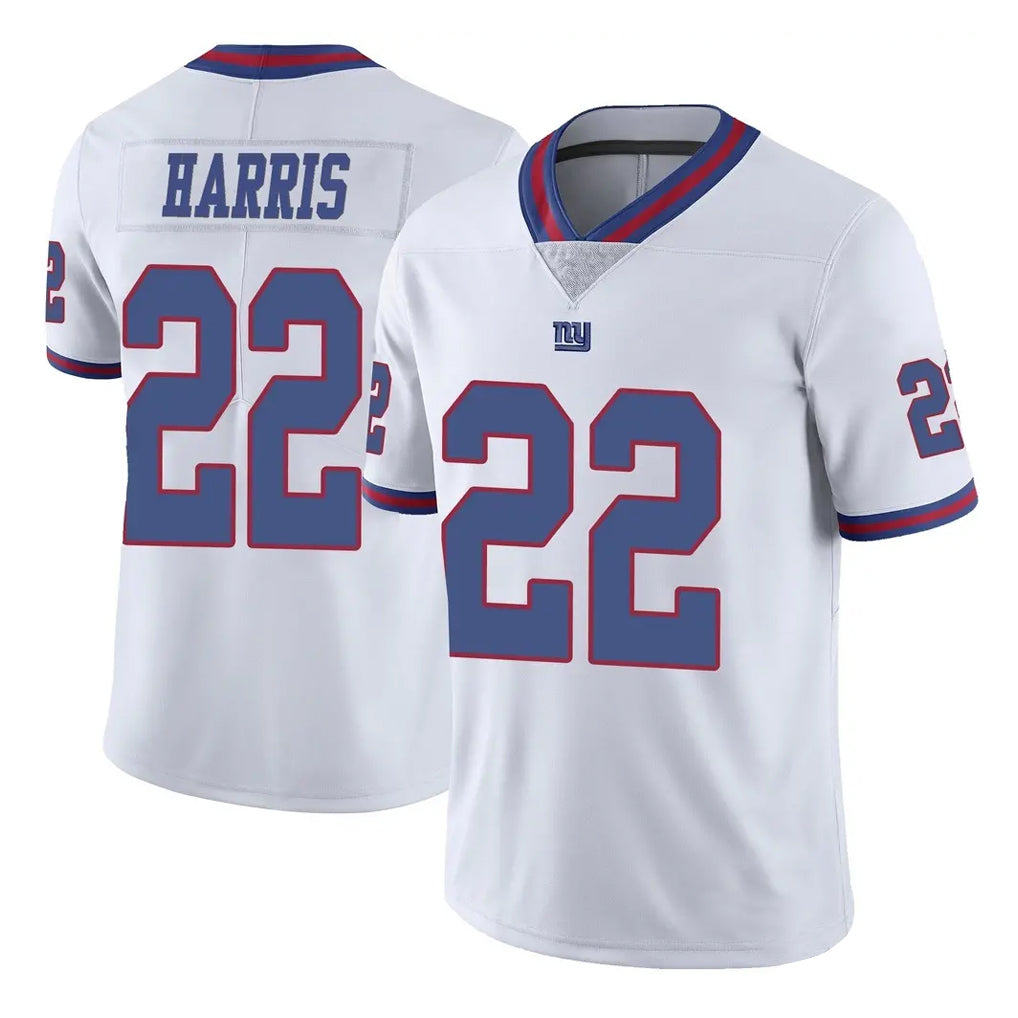 NY.Giants #22 Najee Harris Player White Color Rush Home Game Edoa Stitched Jerseys