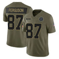 D.Cowboys #87 Jake Ferguson Player Olive 2025 Salute to Service Limited Home Game Edoa Stitched Jerseys