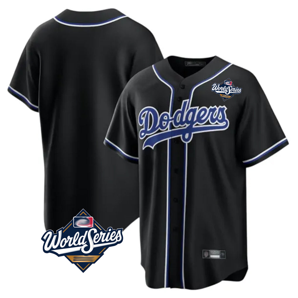 LA.Dodgers ## Dodgers Blank Player Black Carbon Limited Home World Series Edoa Stitched Jerseys