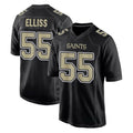 NO.Saints #55 Kaden Elliss Player Black Carbon Fashion Home Game Edoa Stitched Jerseys