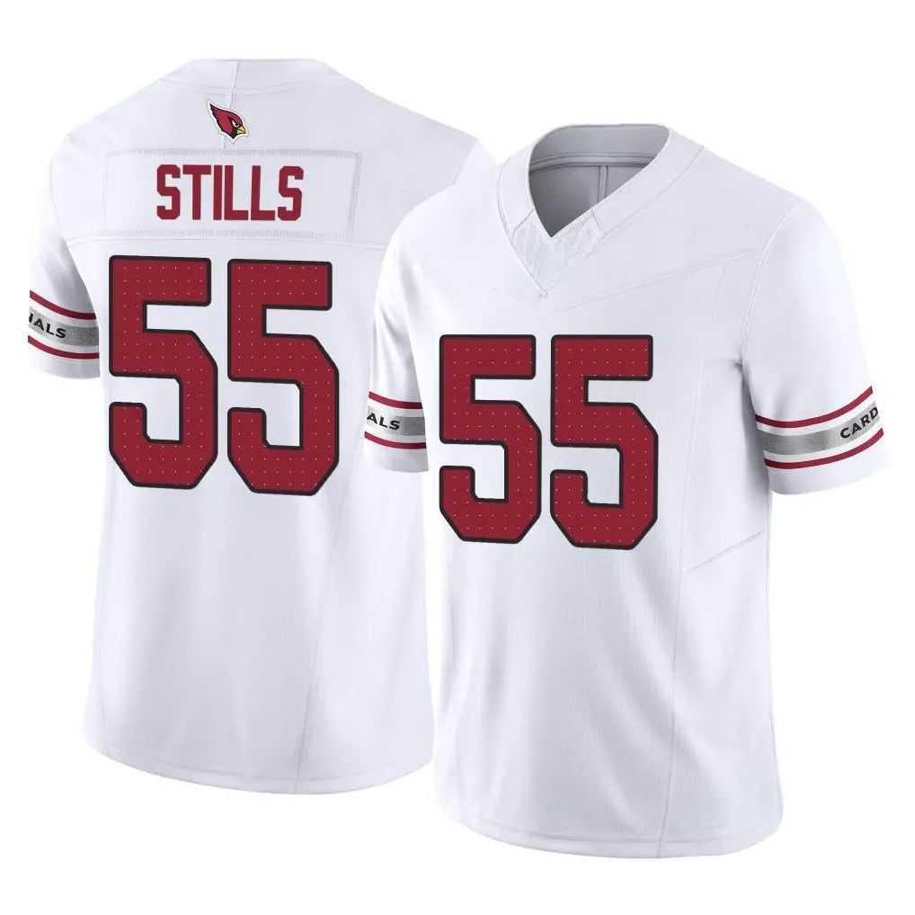 A.Cardinals #55 Dante Stills Player White Vapor F.U.S.E. Limited Home Game Edoa Stitched Jerseys