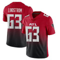 A.Falcons #63 Chris Lindstrom Player Red Vapor Untouchable Limited Home Game Edoa Stitched Jerseys