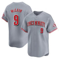 C.Reds #9 Matt McLain Player Gray Home Limited Edoa Stitched Jerseys