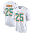 M.Dolphins #25 Tyrel Dodson Player White Fashion Home Game Edoa Stitched Jerseys