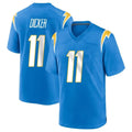 LA.Chargers #11 Cameron Dicker Player Blue Home Game Edoa Stitched Jerseys