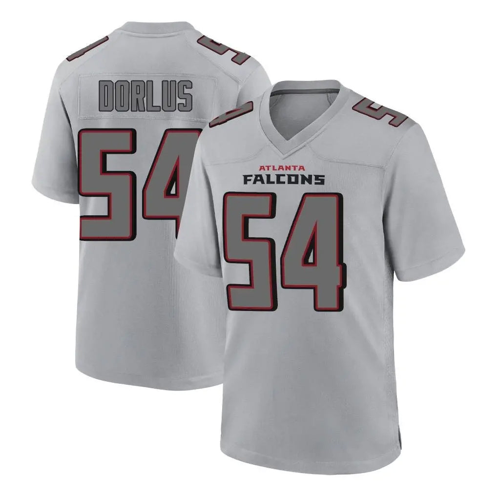 A.Falcons #54 Brandon Dorlus Player Gray Fashion Home Game Edoa Stitched Jerseys