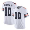 C.Bears #10 Luther Burden III Player White Classic Vapor Limited Home Game Edoa Stitched Jerseys