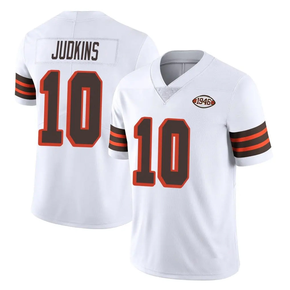 C.Browns #10 Quinshon Judkins Player White Limited  Vapor 1946 Collection Alternate Game Edoa Stitched Jerseys