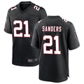 A.Falcons #21 Deion Sanders Player Black Throwback Limited Edoa Stitched Jerseys