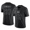 C.Bears #98 Montez Sweat Player Black REFLECTIVE Limited Game Edoa Stitched Jerseys