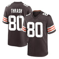 C.Browns #80 Jamari Thrash Player Brown Home Game Edoa Stitched Jerseys
