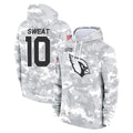 A.Cardinals #10 Josh Sweat Player Arctic Camo Limited Salute to Service Pullover Hoodies Game Edoa Stitched Jerseys