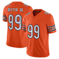 C.Bears #99 Gervon Dexter Sr. Player Orange Vapor F.U.S.E. Limited Home Game Edoa Stitched Jerseys