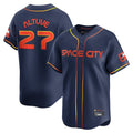 H.Astros #27 Jose Altuve Player Navy City Connect Limited Home Edoa Stitched Jerseys
