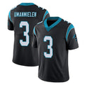 C.Panthers #3 Princely Umanmielen Player Black Vapor Untouchable Limited Game Edoa Stitched Jerseys