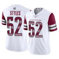 W.Commanders #52 Sonny Styles Player White Limited Vapor Home Game Edoa Stitched Jerseys