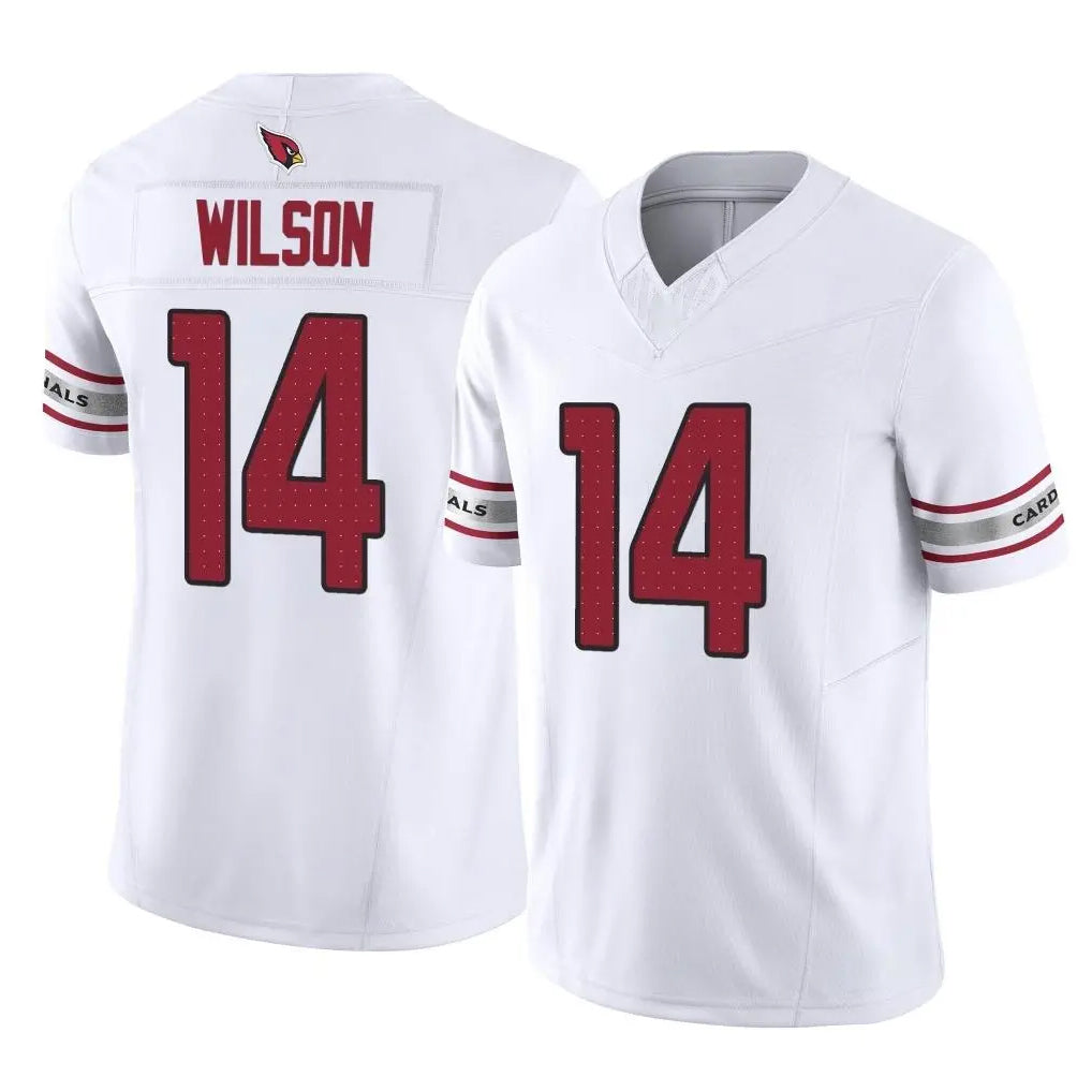A.Cardinals #14 Michael Wilson Player White Vapor F.U.S.E. Limited Home Game Edoa Stitched Jerseys