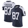 D.Cowboys #87 Jake Ferguson Player Navy-White Limited Alternate Vapor Untouchable Home Game Edoa Stitched Jerseys