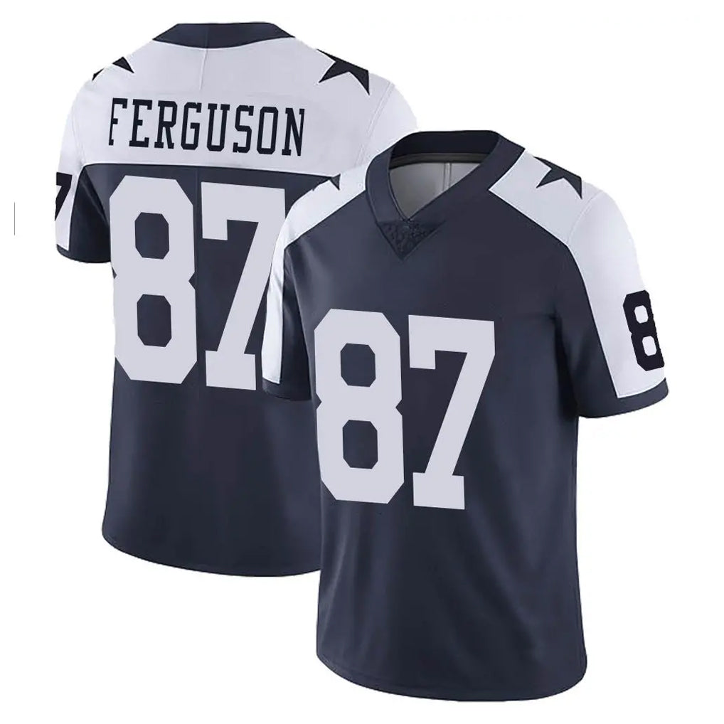 D.Cowboys #87 Jake Ferguson Player Navy-White Limited Alternate Vapor Untouchable Home Game Edoa Stitched Jerseys