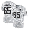 NY.Giants #65 Francis Mauigoa Player Arctic Camo Salute To Service Limited Game Edoa Stitched Jerseys