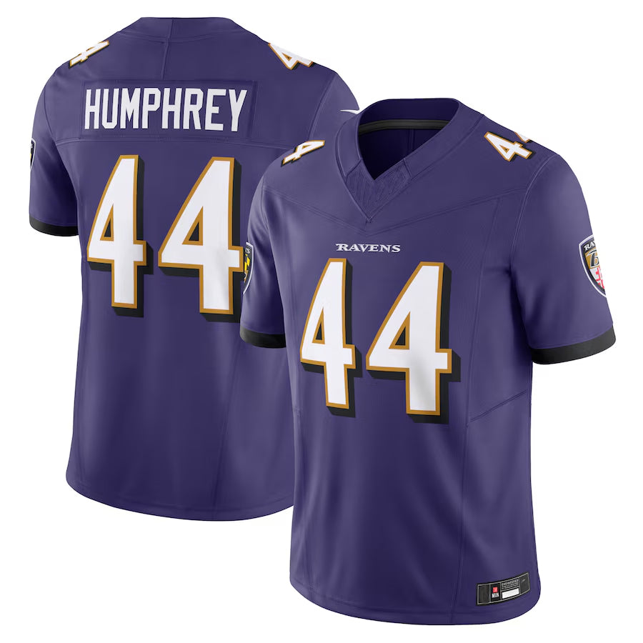 B.Ravens #44 Marlon Humphrey Player Purple Vapor F.U.S.E. Limited Home Game Edoa Stitched Jerseys