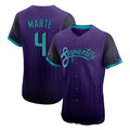 A.Diamondbacks #4 Ketel Marte Player Purple City Connect Limited Elite Home Game Edoa Stitched Jerseys