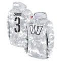 W.Commanders #3 Stefon Diggs Player Arctic Camo Limited Salute to Service Pullover Hoodies Game Edoa Stitched Jerseys