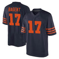 C.Bears #17 Tyson Bagent Player Navy Blue Alternate Game Edoa Stitched Jerseys