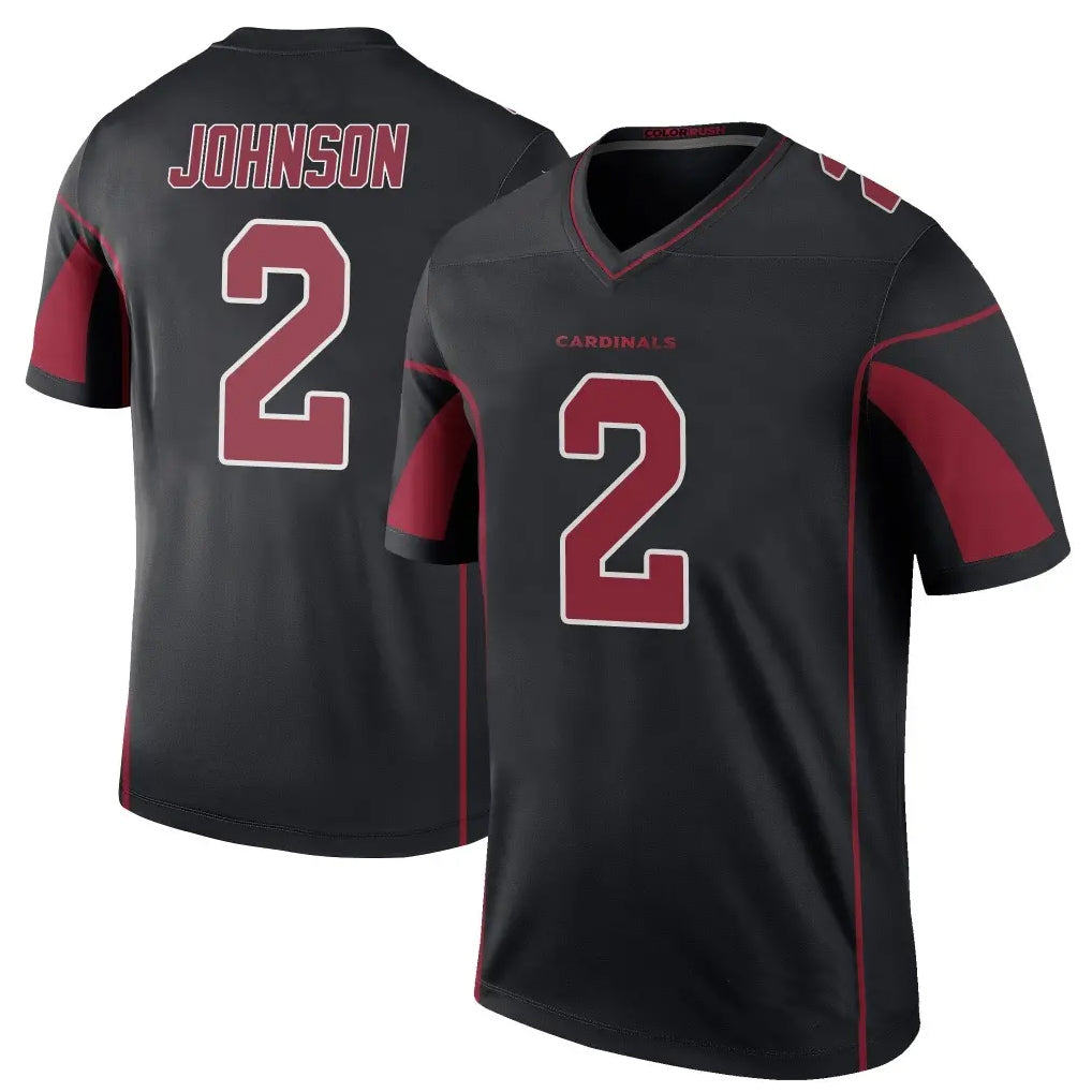 A.Cardinals #2 Will Johnson Player Black Color Rush Vapor Limited Untouchable Edoa Stitched Jerseys