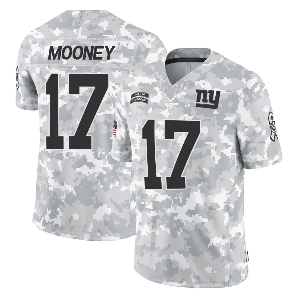 NY.Giants #17 Darnell Mooney Player Arctic Camo Salute To Service Limited Game Edoa Stitched Jerseys