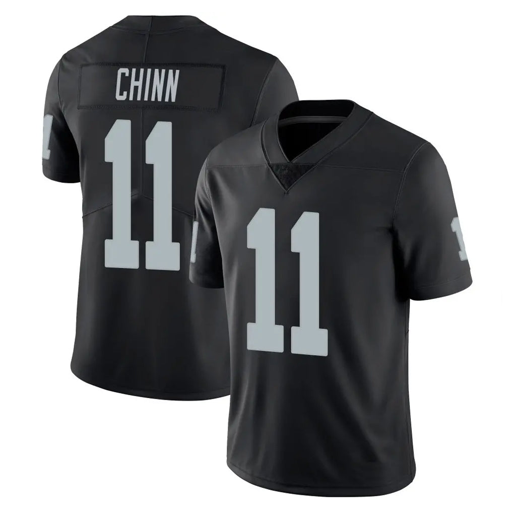 LV.Raiders #11 Jeremy Chinn Player Black Limited Vapor Untouchable Home Game Edoa Stitched Jerseys