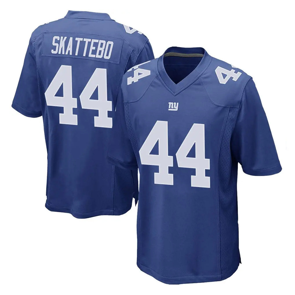 NY.Giants #44 Cam Skattebo Player Royal Home Game Edoa Stitched Jerseys