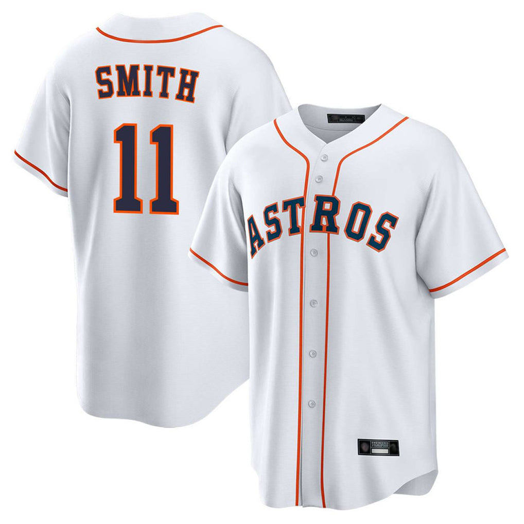 H.Astros #11 Cam Smith Player White Home Game Edoa Stitched Jerseys