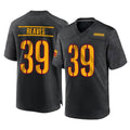 W.Commanders #39 Jeremy Reaves Player Black Home Game Edoa Stitched Jerseys