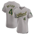 Athletics #4 Lawrence Butler Player Gray Road Limited Elite Home Game Edoa Stitched Jerseys