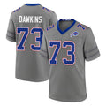 B.Bills #73 Dion Dawkins Player Gray Nickel City Home Game Edoa Stitched Jerseys