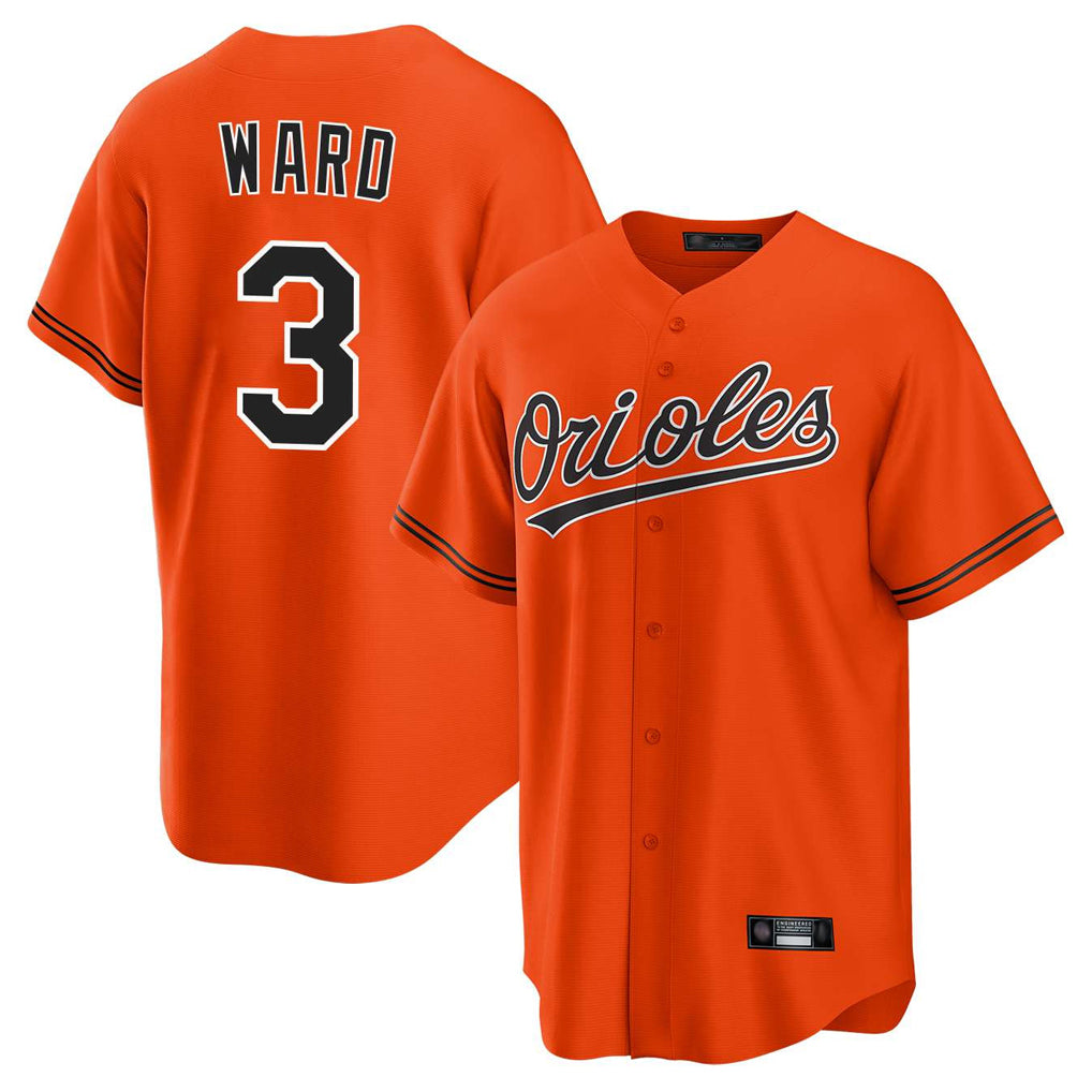 B.Orioles #3 Taylor Ward Player Orange Home Game Edoa Stitched Jerseys