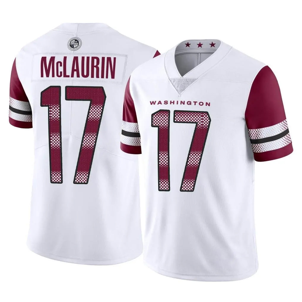 W.Commanders #17 Terry Mclaurin Player White Limited Vapor Home Game Edoa Stitched Jerseys