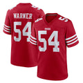 SF.49ers #54 Fred Warner Player Red Game Home Edoa Stitched Jerseys