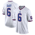 NY.Giants #6 Jaxson Dart Player White Game Home Edoa Stitched Jerseys