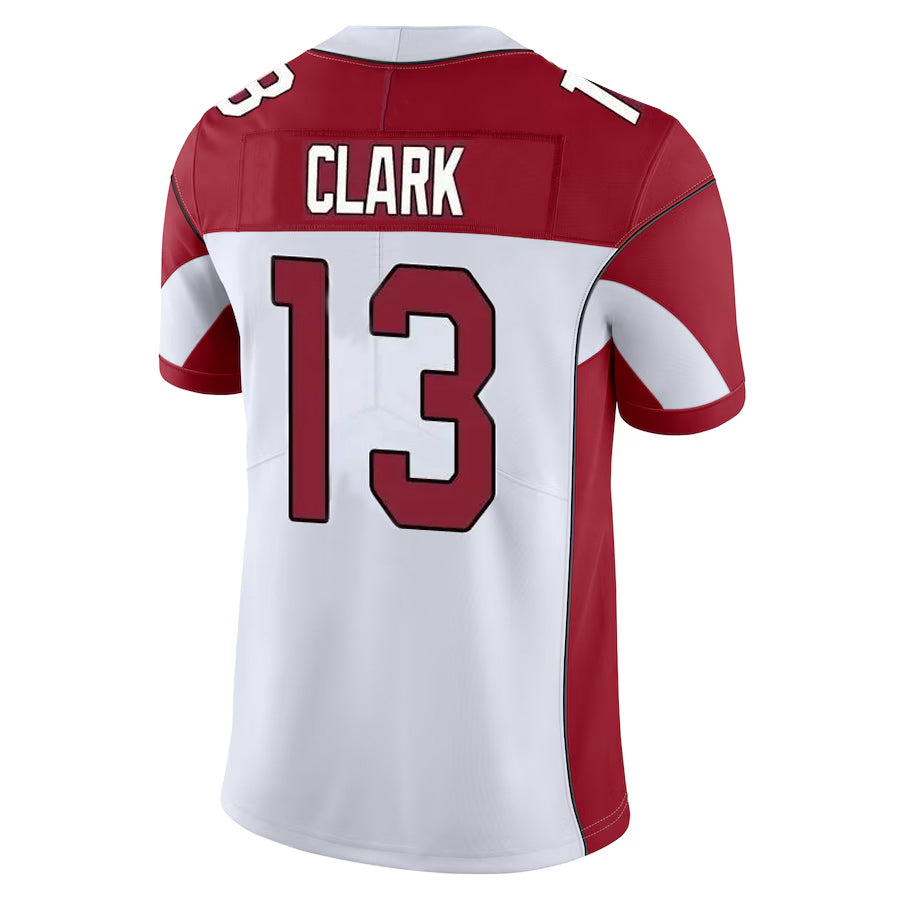 A.Cardinals #13 Kei'Trel Clark Player White Vapor Limited Home Game  Edoa Stitched Jerseys