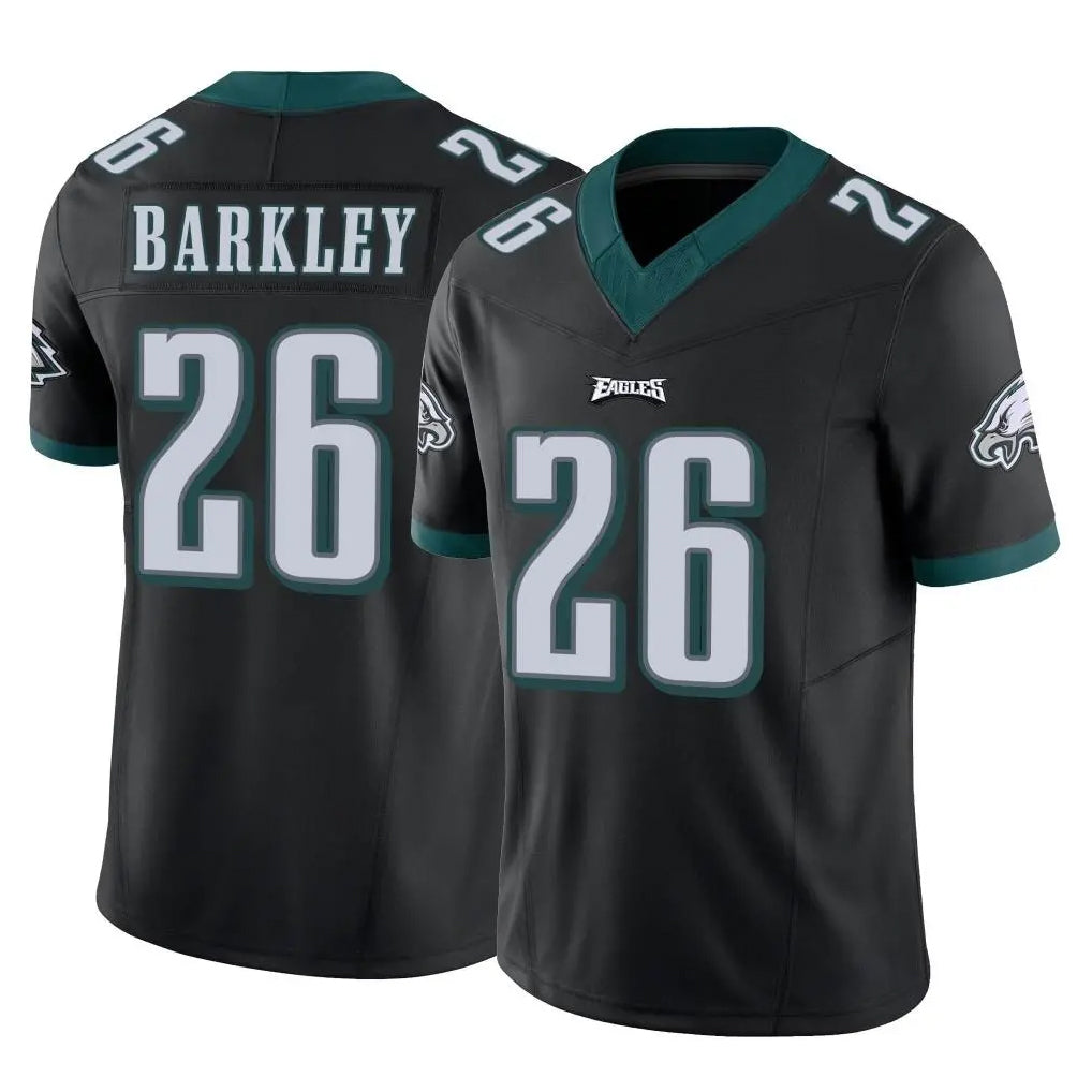 P.Eagles #26 Saquon Barkley Player Black Limited Vapor F.U.S.E. Home Game Edoa Stitched Jerseys