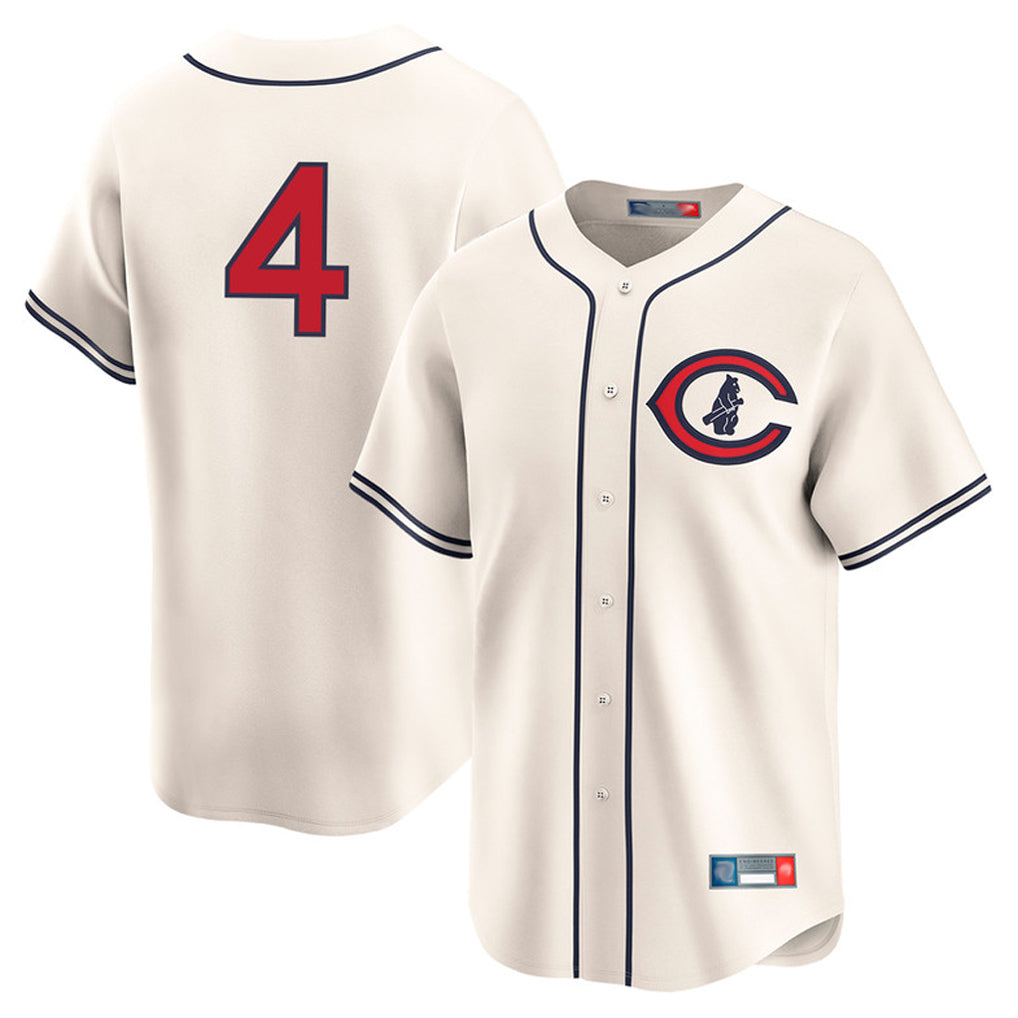 C.Cubs #4 Pete Crow-Armstrong Player Cream Field of Dreams Limited Home Game Edoa Stitched Jerseys