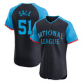 A.Braves #51 Chris Sale Player Navy National League All-Star Limited Elite Game Edoa Stitched Jerseys