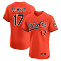 B.Orioles #17 Colton Cowser Player Orange Limited Elite Home Game Edoa Stitched Jerseys