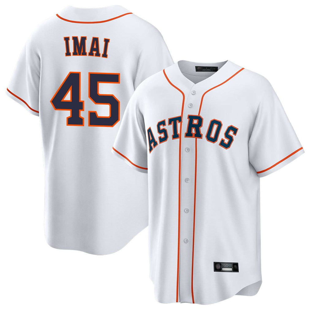 H.Astros #45 Tatsuya Imai Player White Home Game Edoa Stitched Jerseys