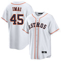 H.Astros #45 Tatsuya Imai Player White Home Game Edoa Stitched Jerseys
