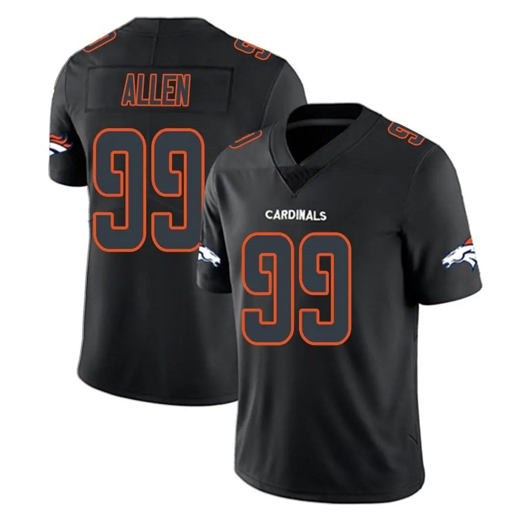 D.Broncos #99 Zach Allen Player Black Impact Limited Game Edoa Stitched Jerseys
