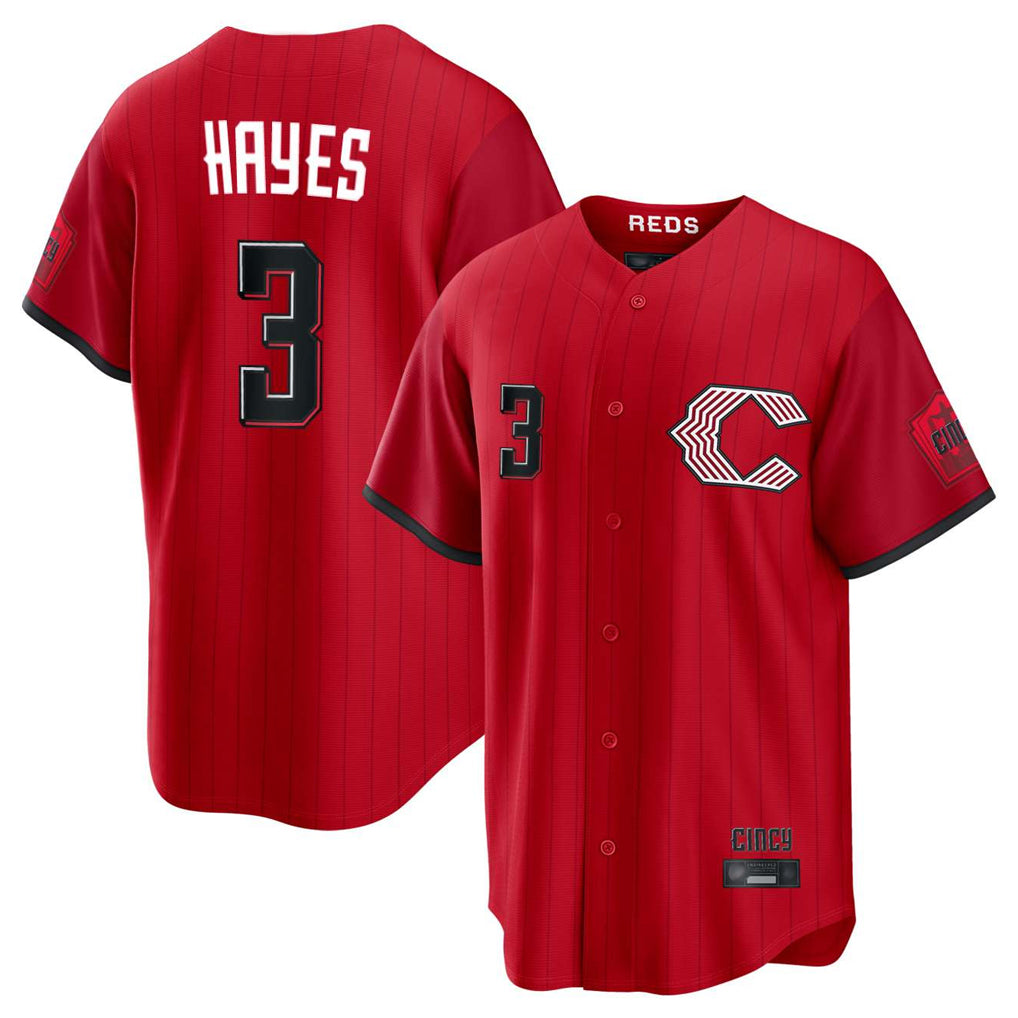 C.Reds #3 Ke'Bryan Hayes Player Red 2026 City Connect Home Game Edoa Stitched Jerseys